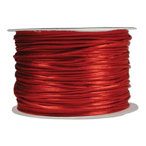 Rattail Cord - Red Satin Cord
